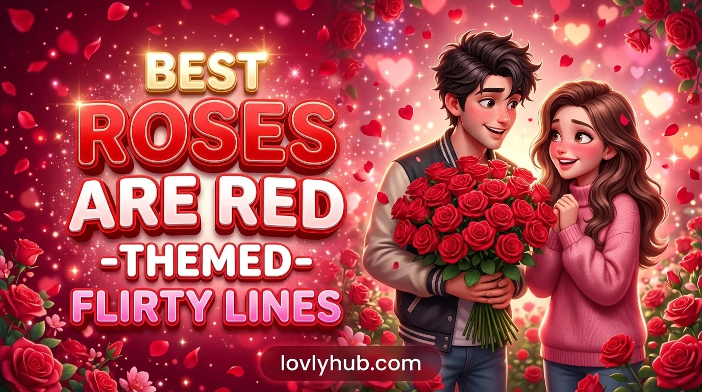 5. Best Roses Are Red-Themed Flirty Lines