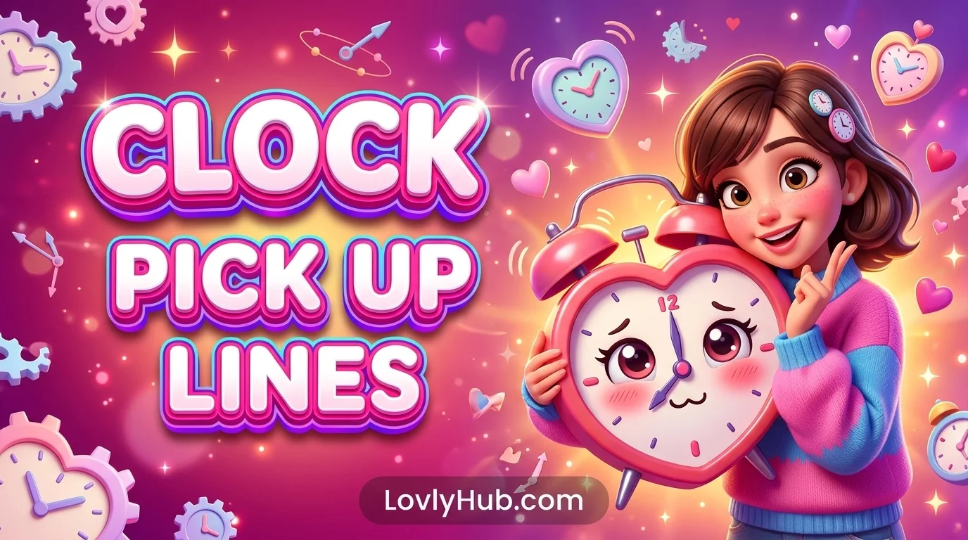 Clock Pick Up Lines