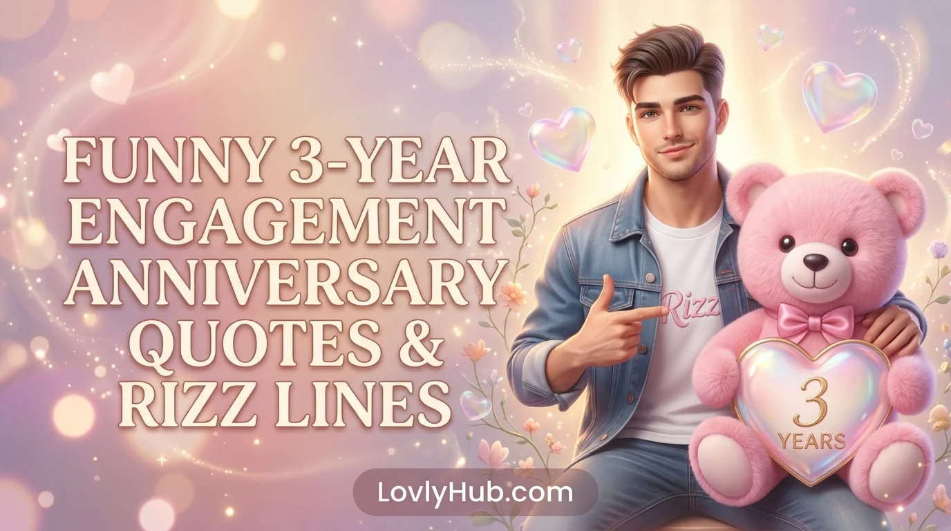 Funny 3 Year Engagement Anniversary Quotes Rizz Lines
