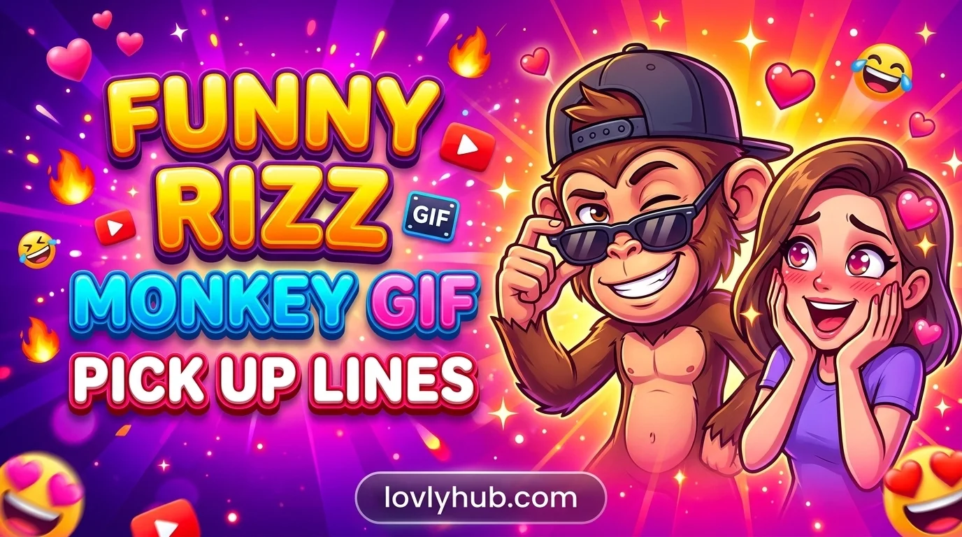 Funny Rizz Monkey GIF Pick Up Lines