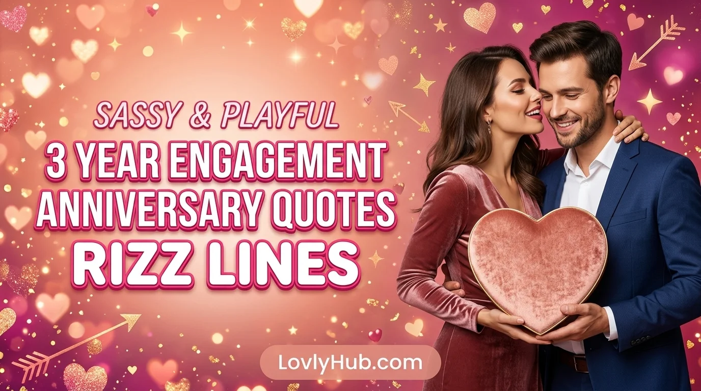 Sassy & Playful 3 Year Engagement Anniversary Quotes Rizz Lines