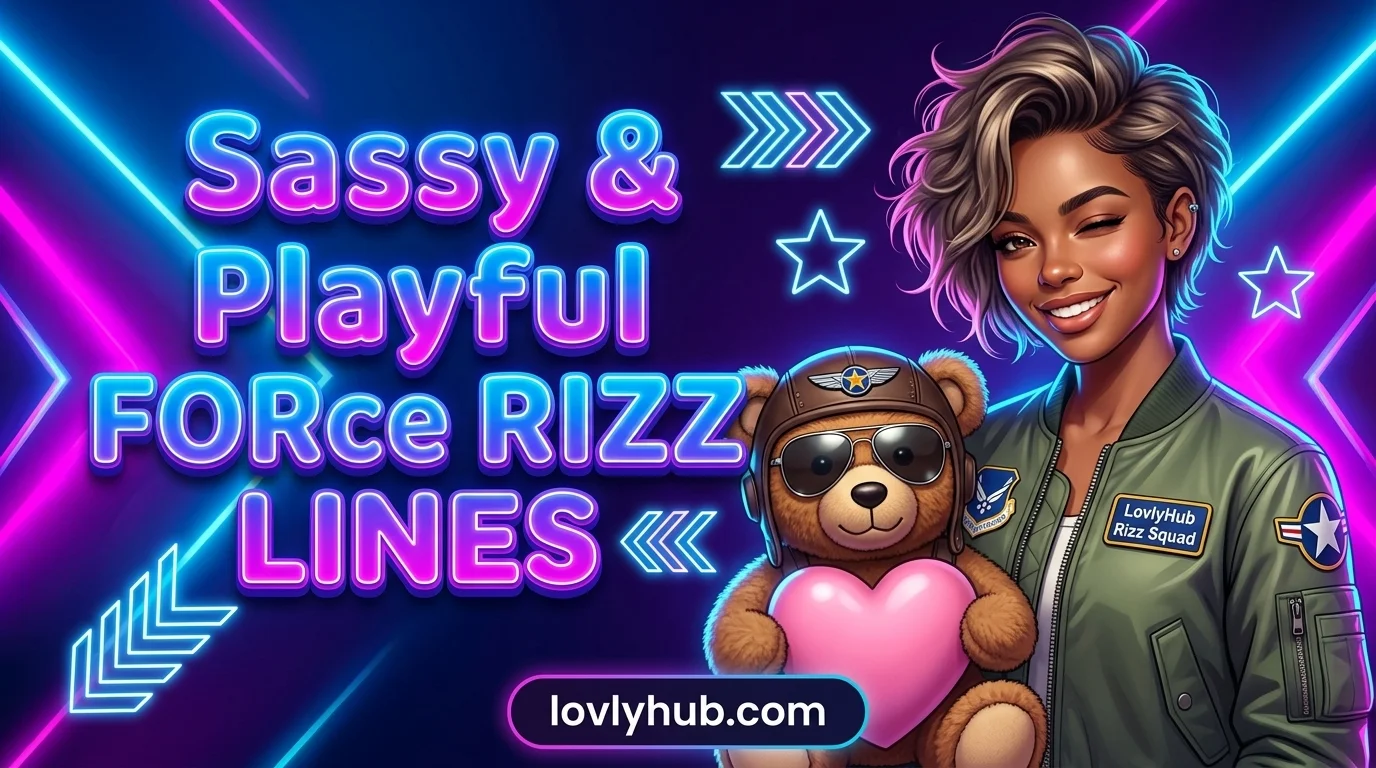 Sassy & Playful Air Force Rizz Lines