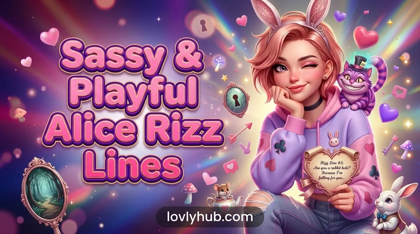 Sassy & Playful Alice Rizz Lines