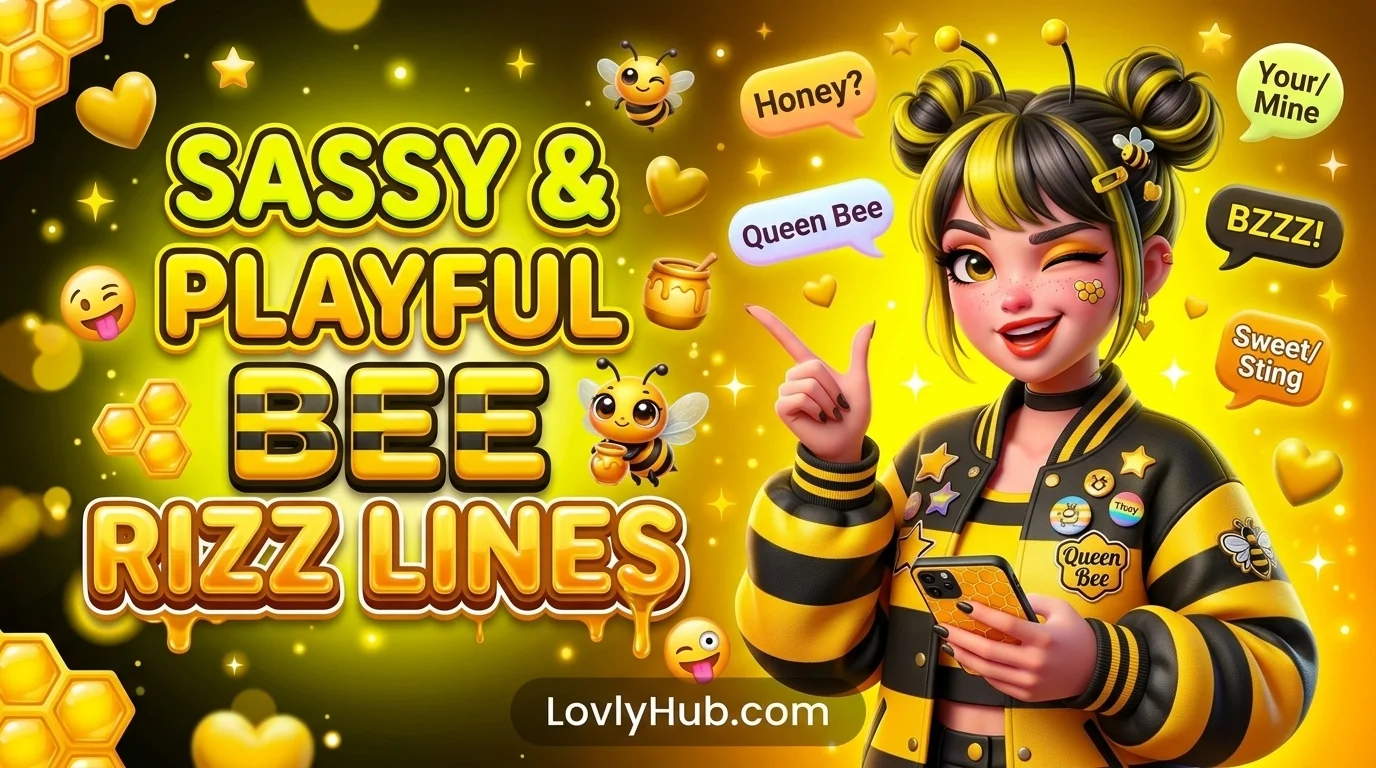 Sassy & Playful Bee Rizz Lines