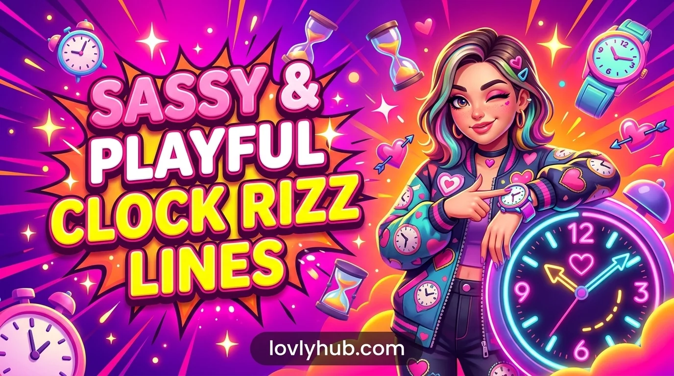 Sassy & Playful Clock Rizz Lines