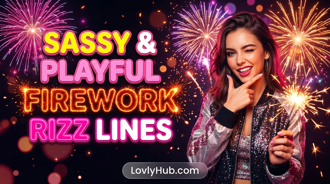 Sassy & Playful Firework Rizz Lines