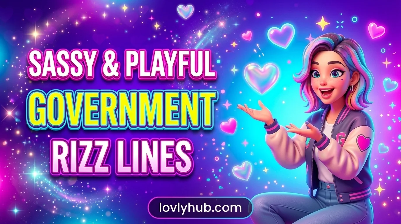 Sassy & Playful Government Rizz Lines
