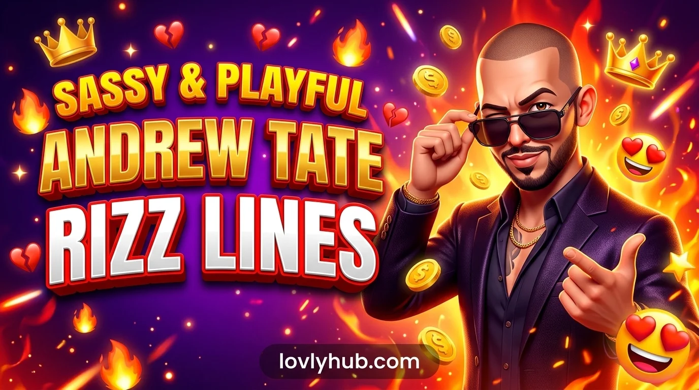 Sassy and Playful Andrew Tate Rizz Lines