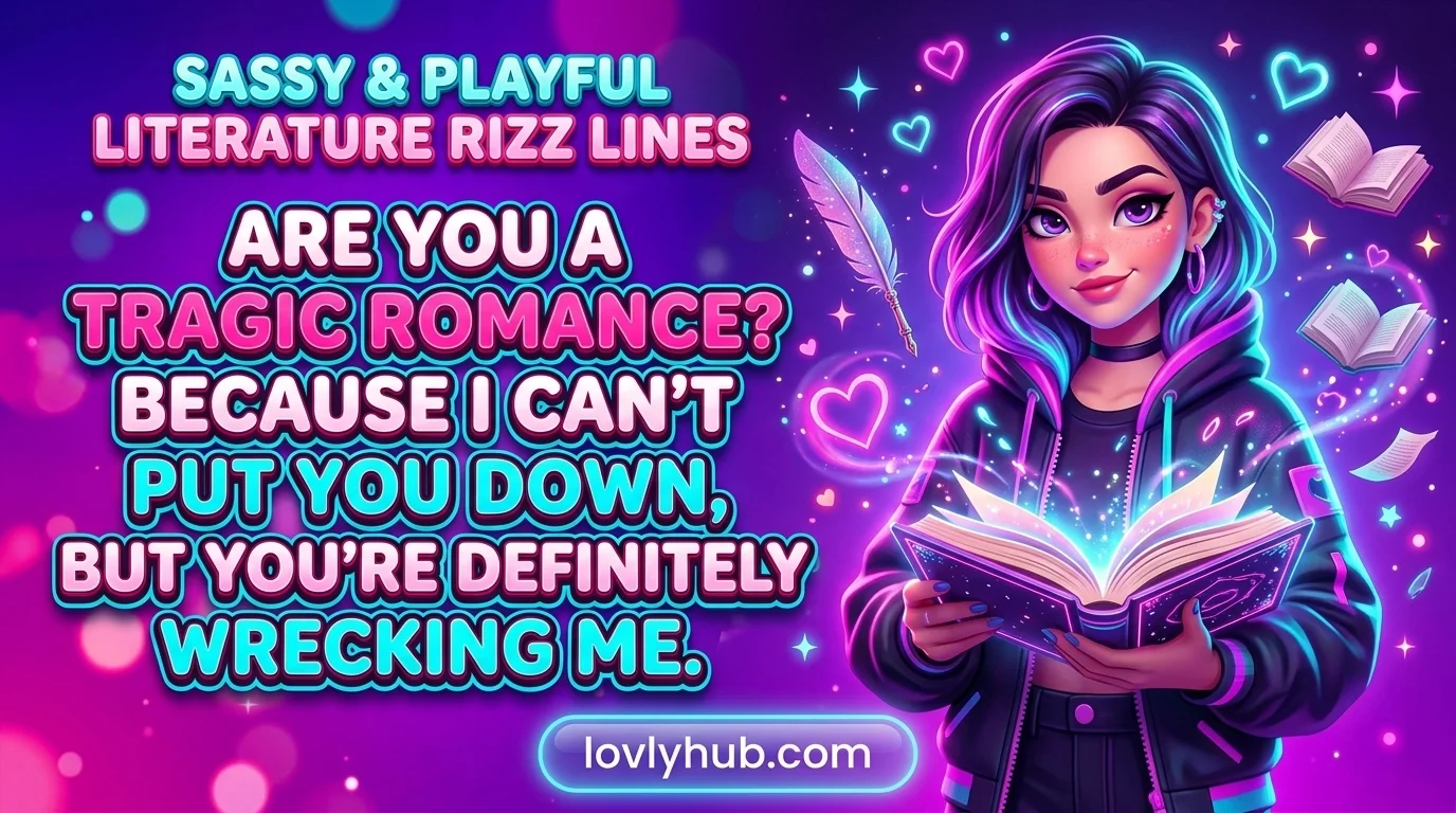 Sassy and Playful Literature Rizz Lines
