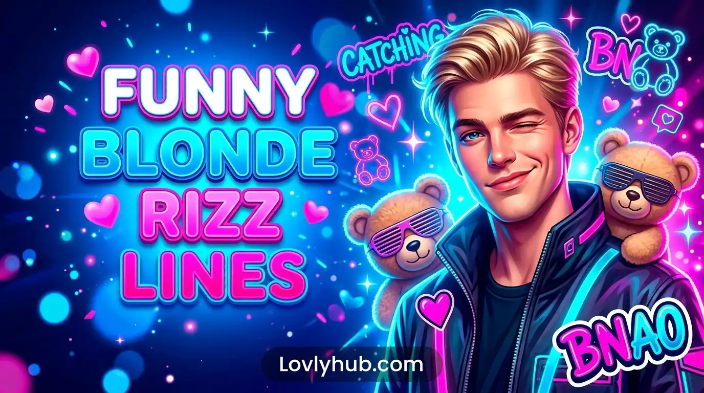 Funny Blonde Rizz Lines
