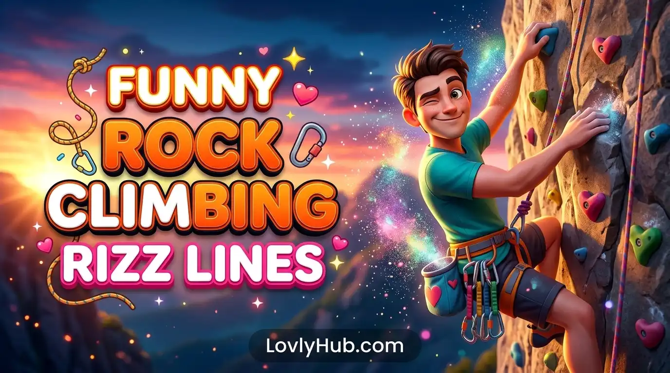 Funny Rock Climbing Rizz Lines