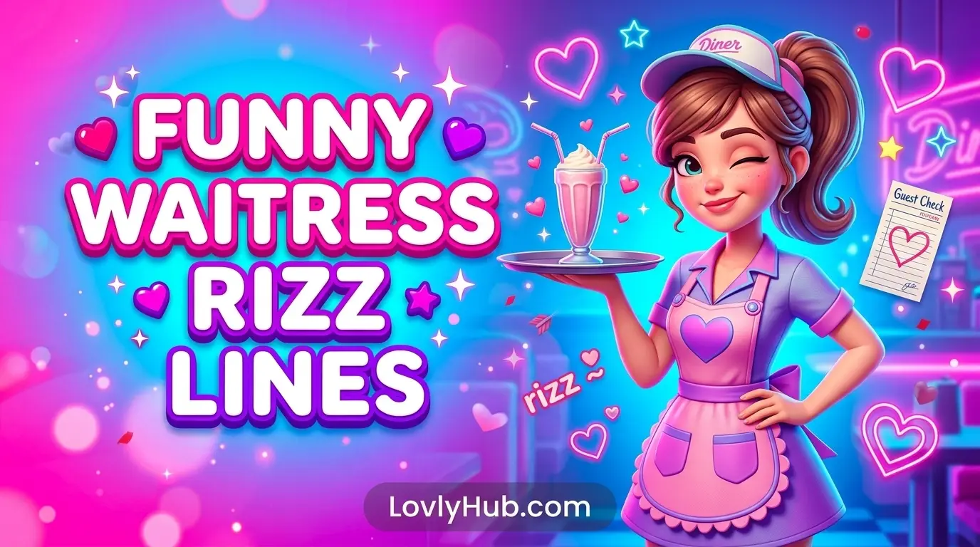 Funny Waitress Rizz Lines