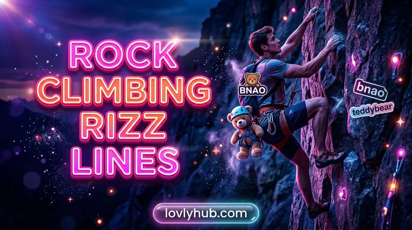 Rock Climbing Rizz Lines