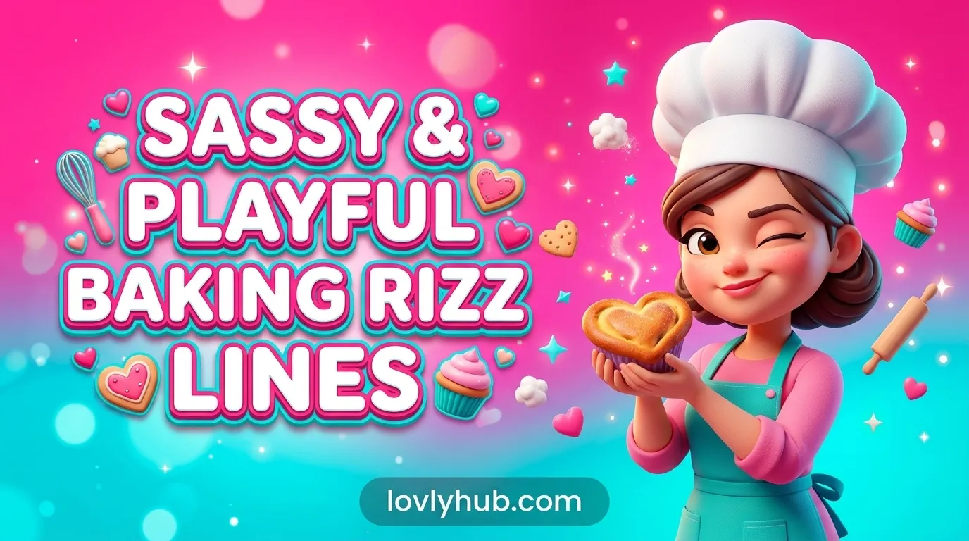 Sassy and Playful Baking Rizz Lines