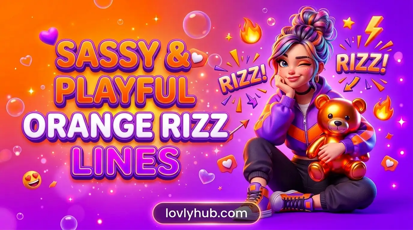 Sassy and Playful Orange Rizz Lines