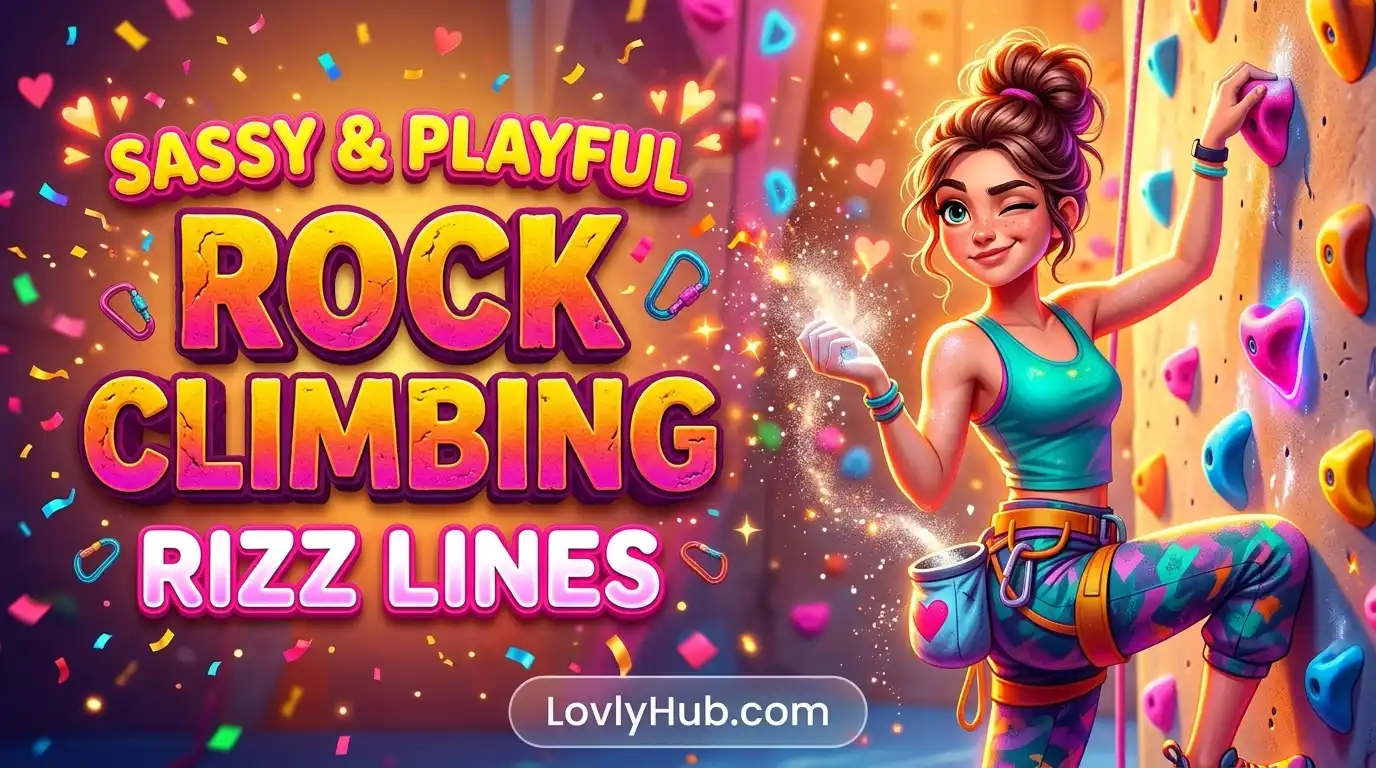Sassy and Playful Rock Climbing Rizz Lines
